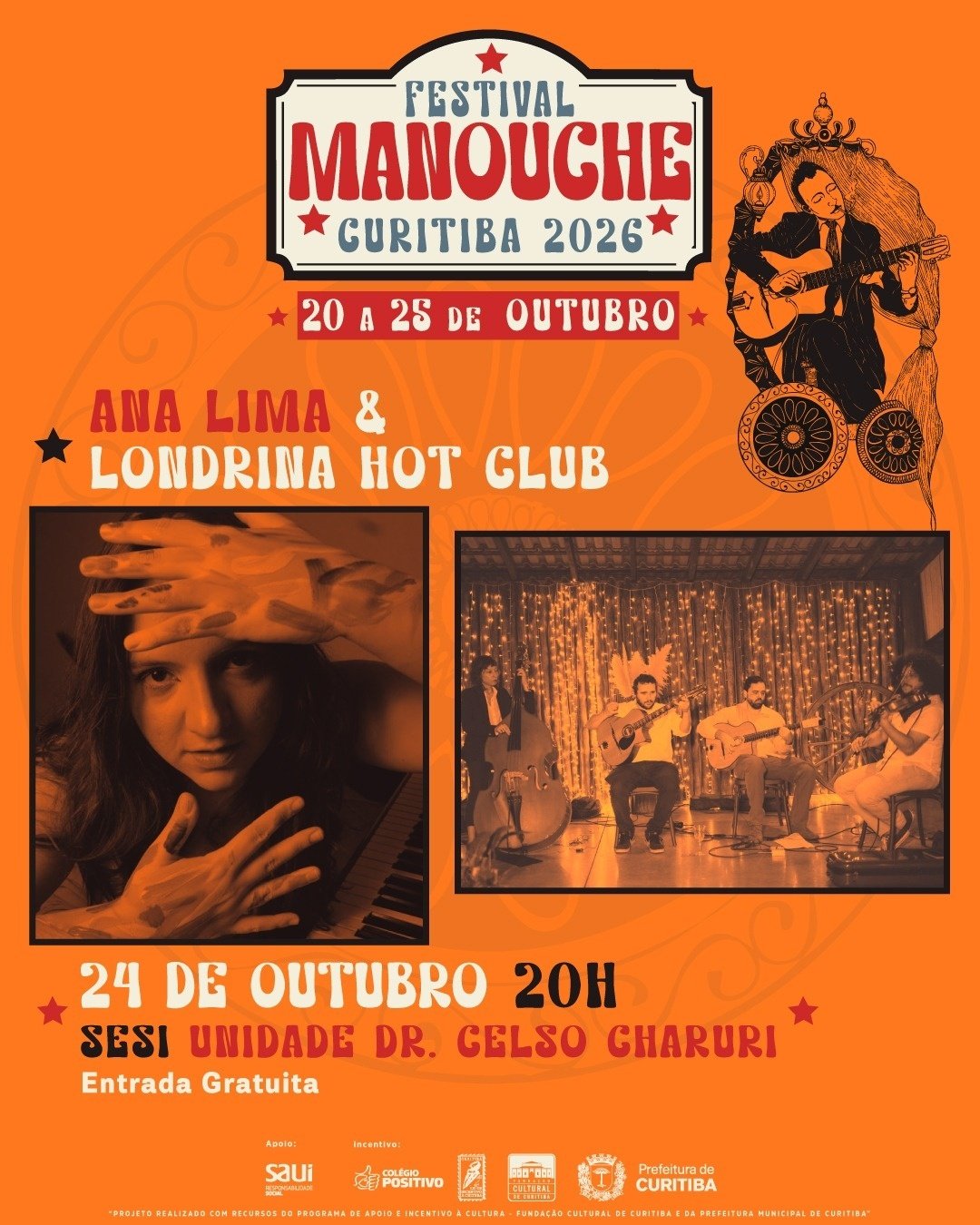 Festival Manouche Curitiba 2026 - Ana Lima e Londrina Hot Club