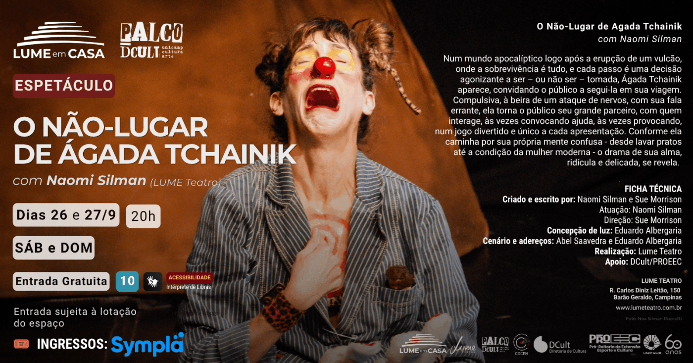 O Não-Lugar de Agada Tchainik | LUME em Casa 2026