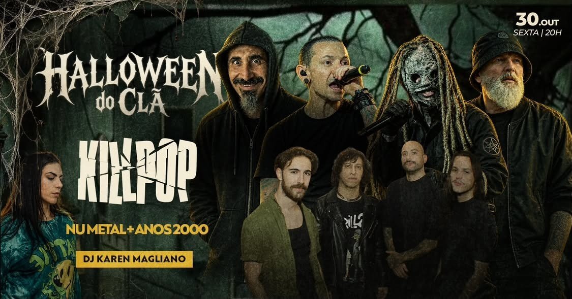 1º Noite de HALLOWEN com Banda KILLPOP + DJ KAREN MAGLIANO