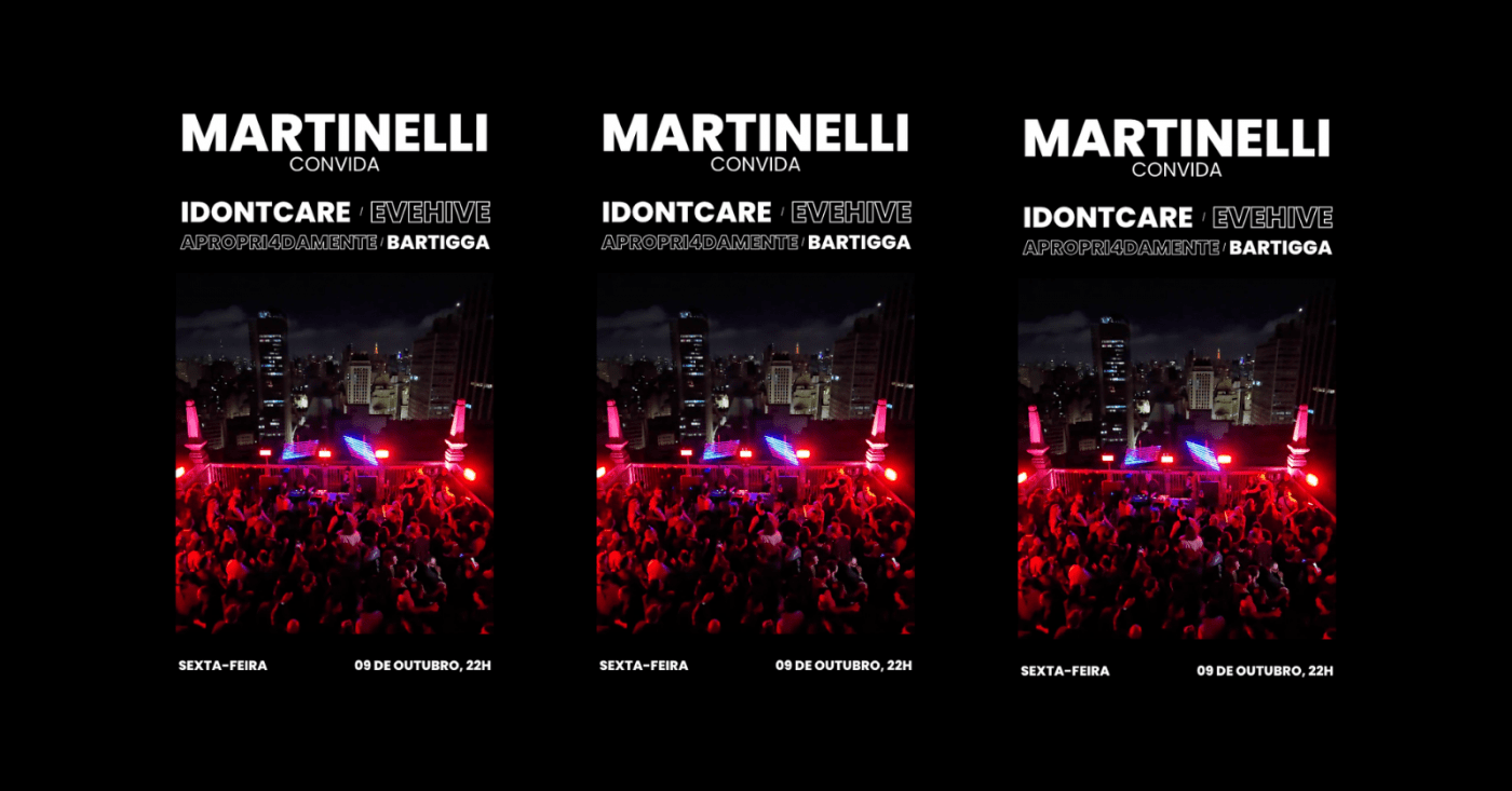 MARTINELLI convida IDONTCARE + APROPRI4DAMENTE + EVEHIVE + BARTIGGA| 09.10