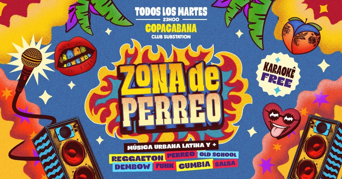 Zona de Perreo + Karaokê en el lounge| Martes 20 octubre| Copacabana