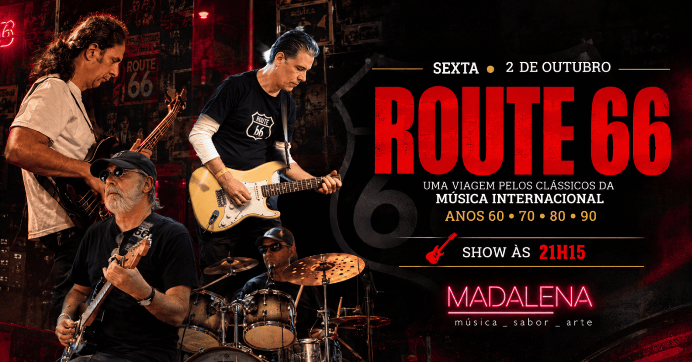 BANDA ROUTE 66 - RESERVAS DE MESA WHATSAPP (31) 99699-1698