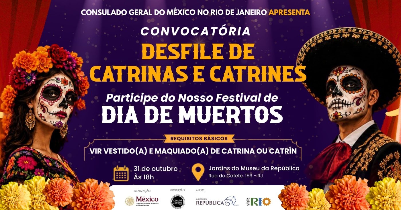 Procissão de Catrinas e Catrines
