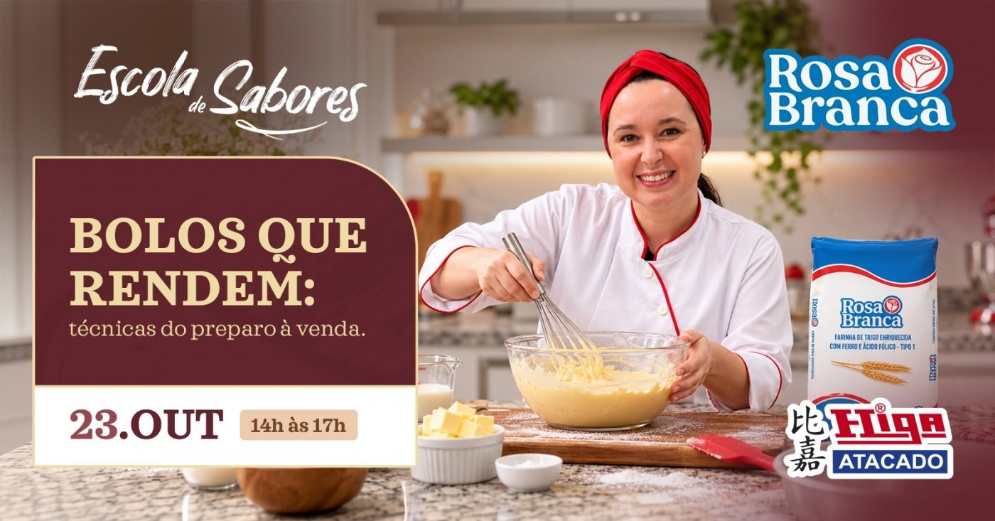 Escola de Sabores Higa Atacado - Aula Show Bolos que Rendem