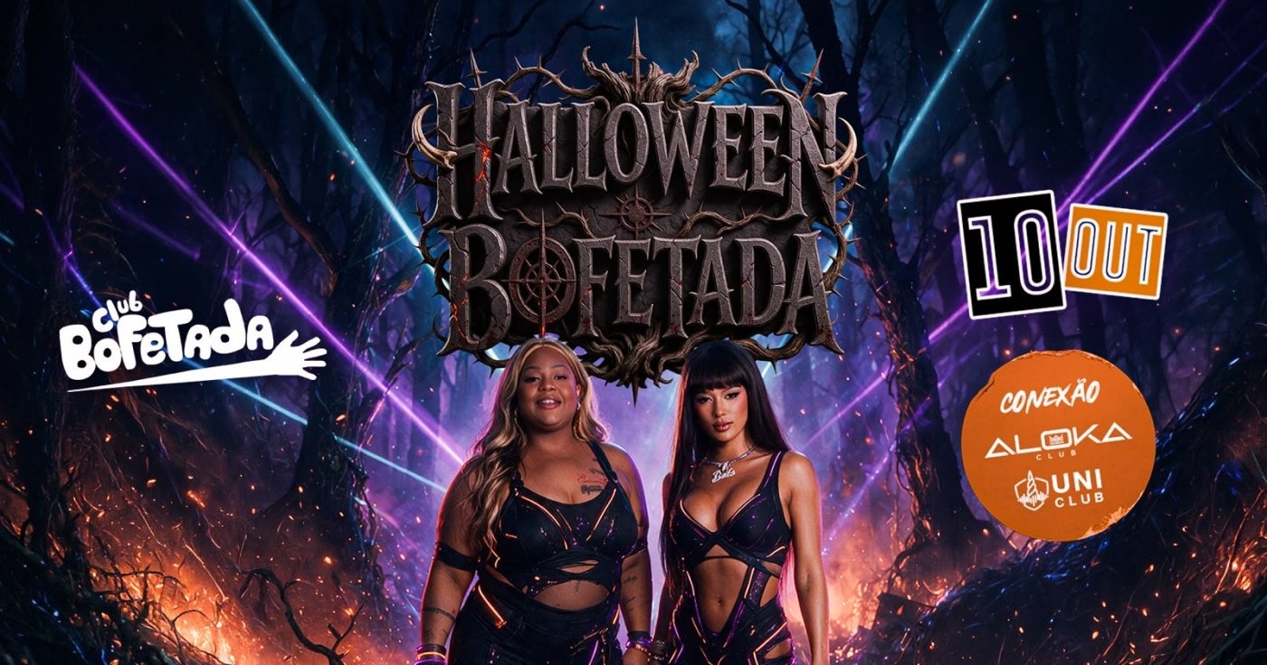 BOFETADA - HALLOWEEN COM CAROL DE NITEROI E ISMA - OPEN BAR $60,00 (SABADO) - 10/10/2026