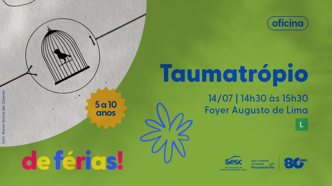 DE FÉRIAS – BORA BRINCAR: OFICINA DE TAUMATRÓPIO
