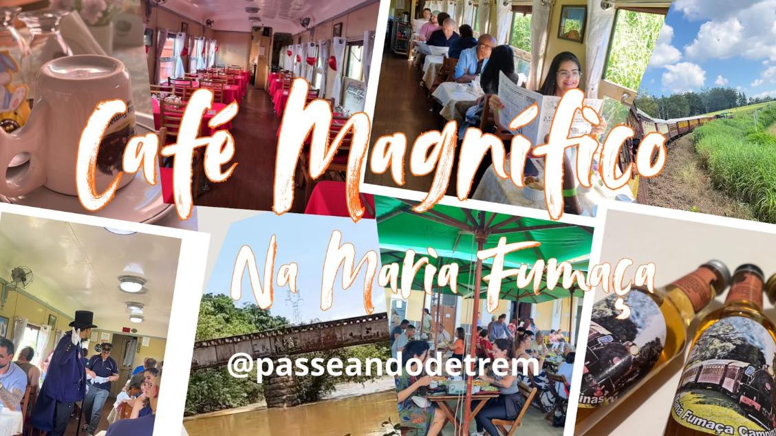 Passeando de Trem | Café Magnífico + Degustação + Almoço Inclusos