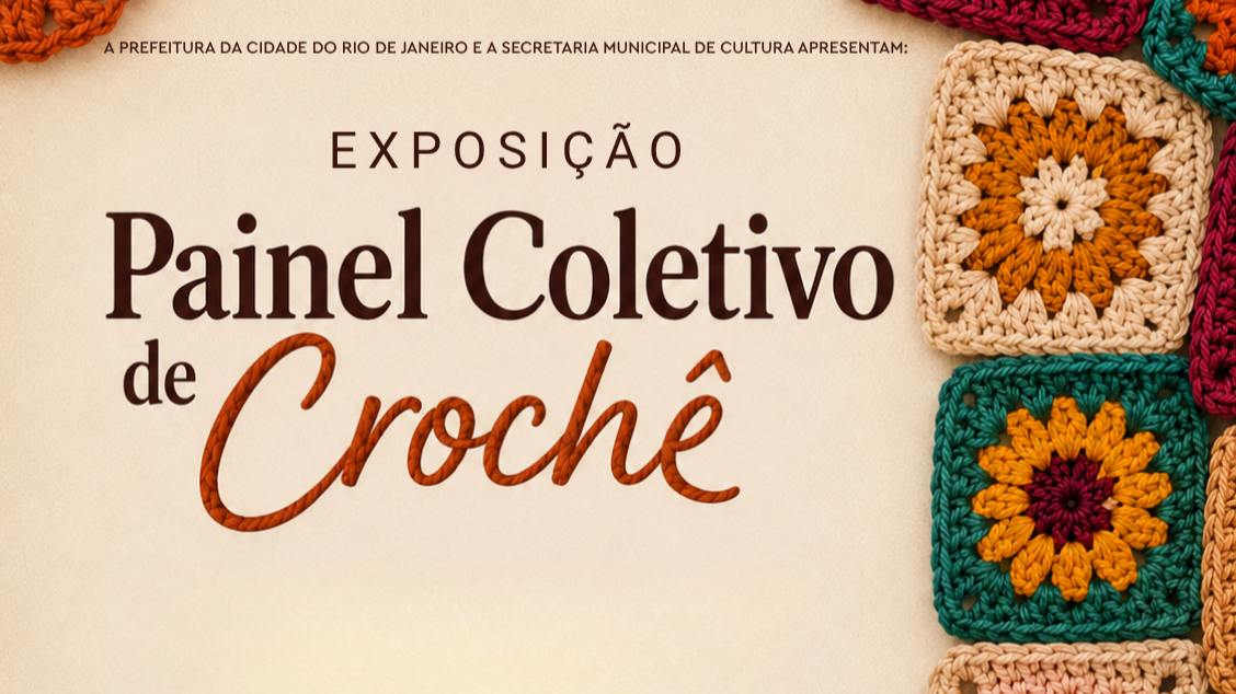 Exposição Painel Coletivo de Crochê