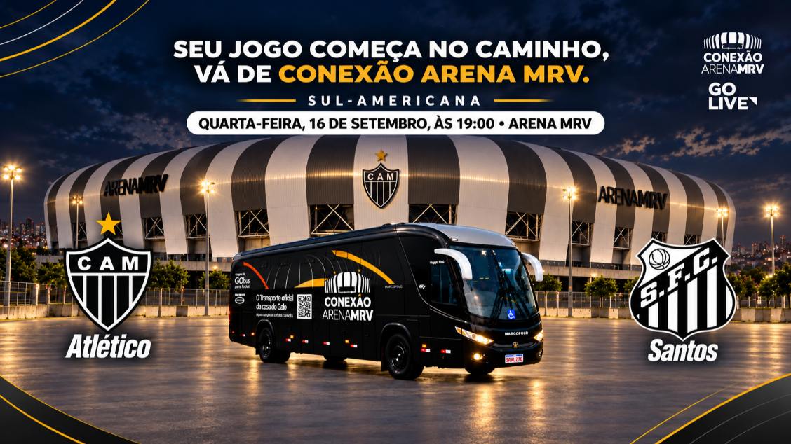 TRANSFER | ATLÉTICO X SANTOS 16/09 | CONEXÃO ARENA MRV