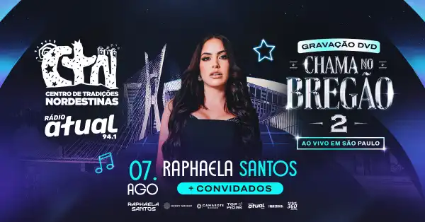 Gravação DVD Chama no Bregão 2 com Raphaela Santos