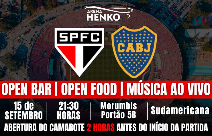 ARENA HENKO – SÃO PAULO x BOCA JRS