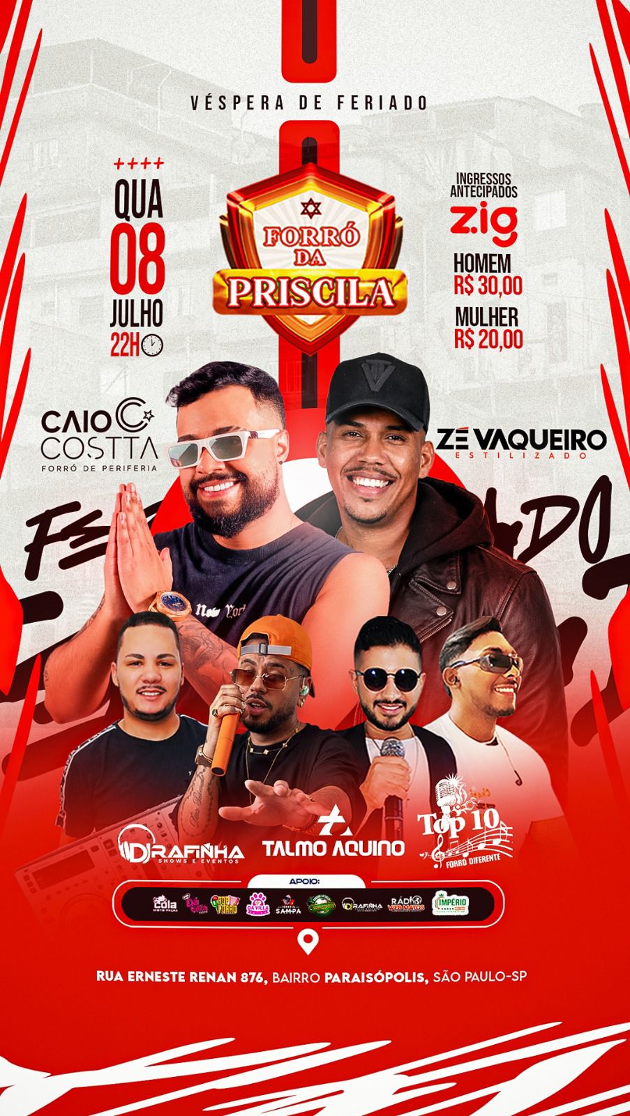 Caio Costta e Zé Vaqueiro no Estilizado no Forró da Priscila