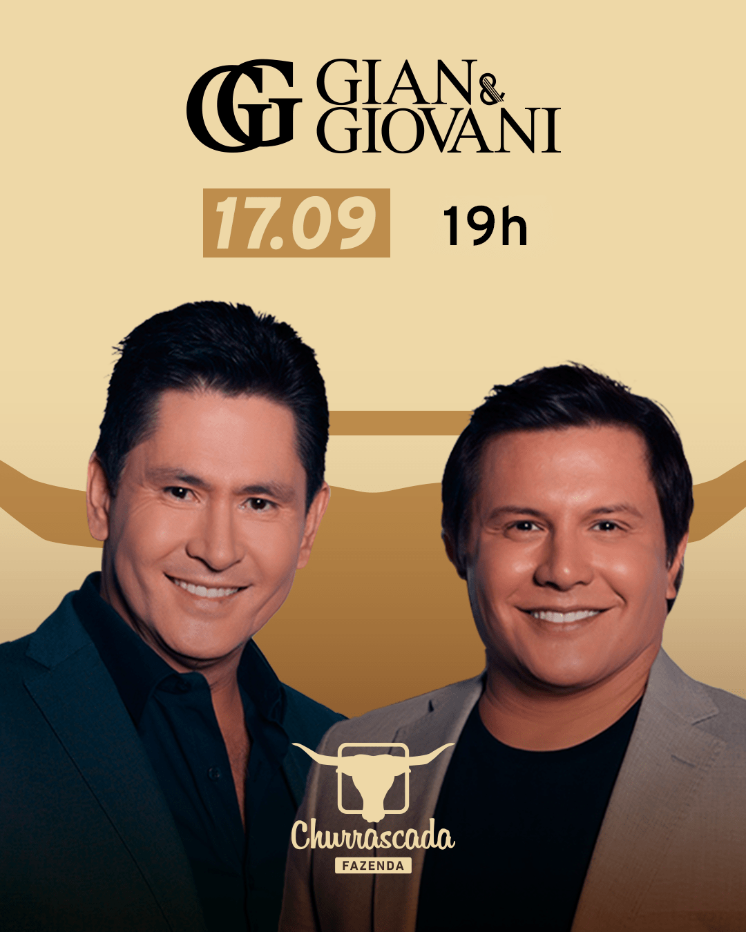Gian e Giovanni na Fazenda Churrascada Morumbi