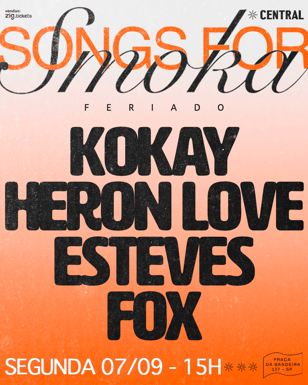 SONGS FOR SMOKA - SUNSET NO ROOFTOP 07/09 FERIADO